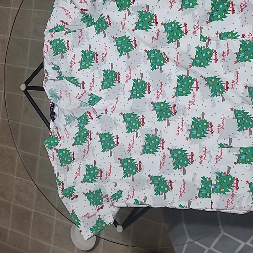 Christmas Scrub Top